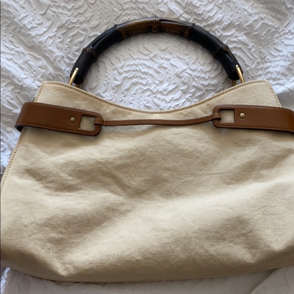 Vintage Gucci canvas & leather bag - Picture 5 of 7